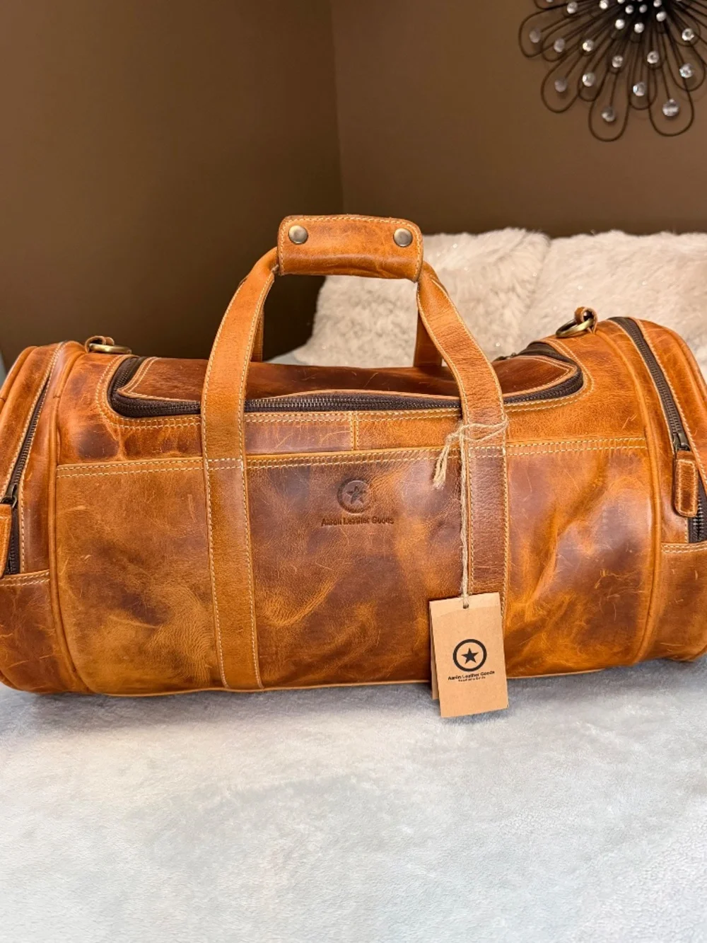 Aaron Leather Goods travel style